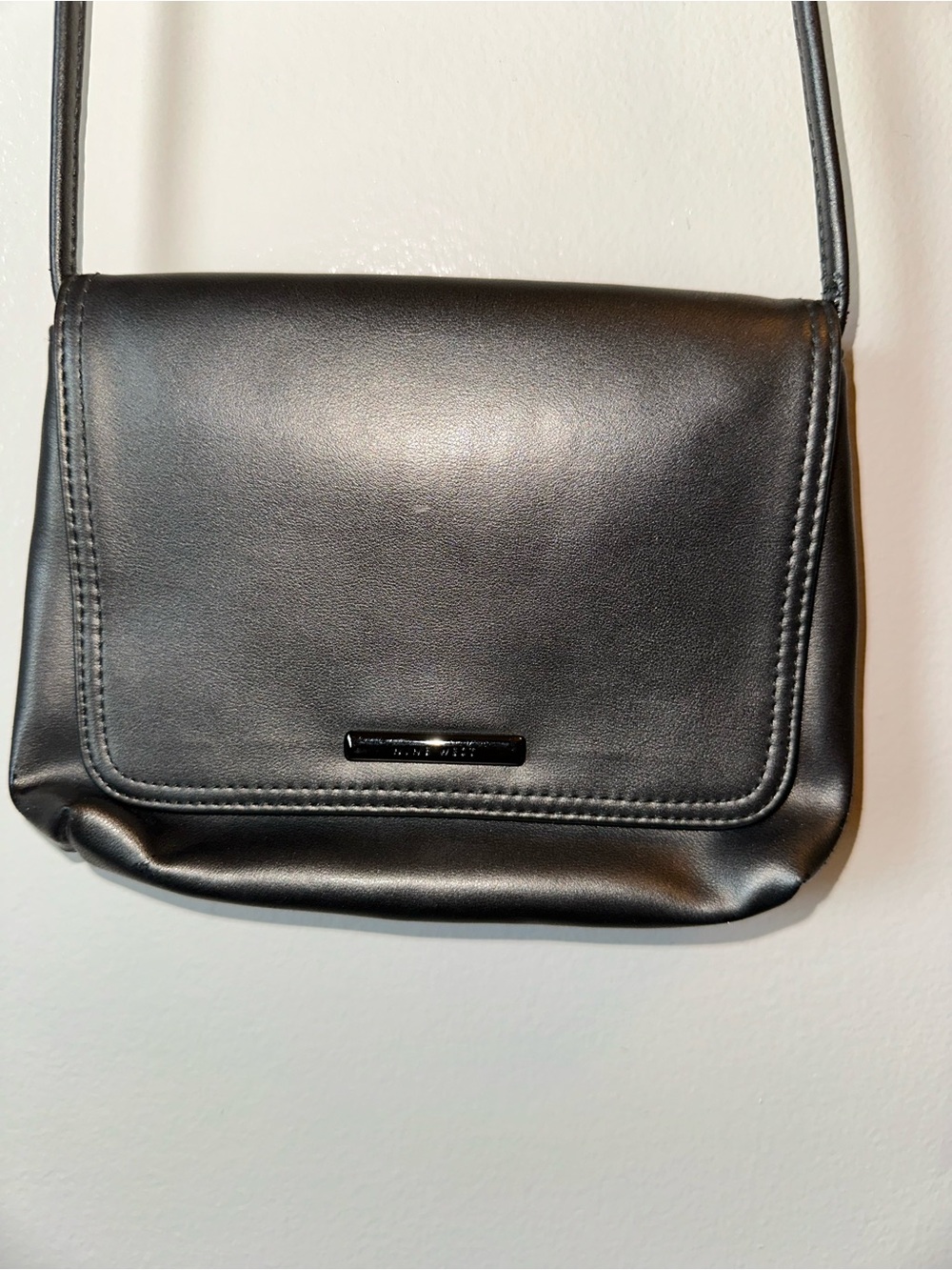 Nine West Black Faux Leather Crossbody